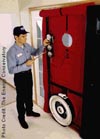 Blower door used to find air leaks